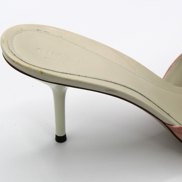 Gucci Pink Mules with Silver Accents - Picture 4 of 7